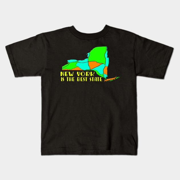 USA state: New York Kids T-Shirt by KK-Royal